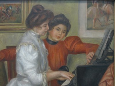 Yvonne e Christine Lerolle al pianoforte da Pierre Auguste Renoir